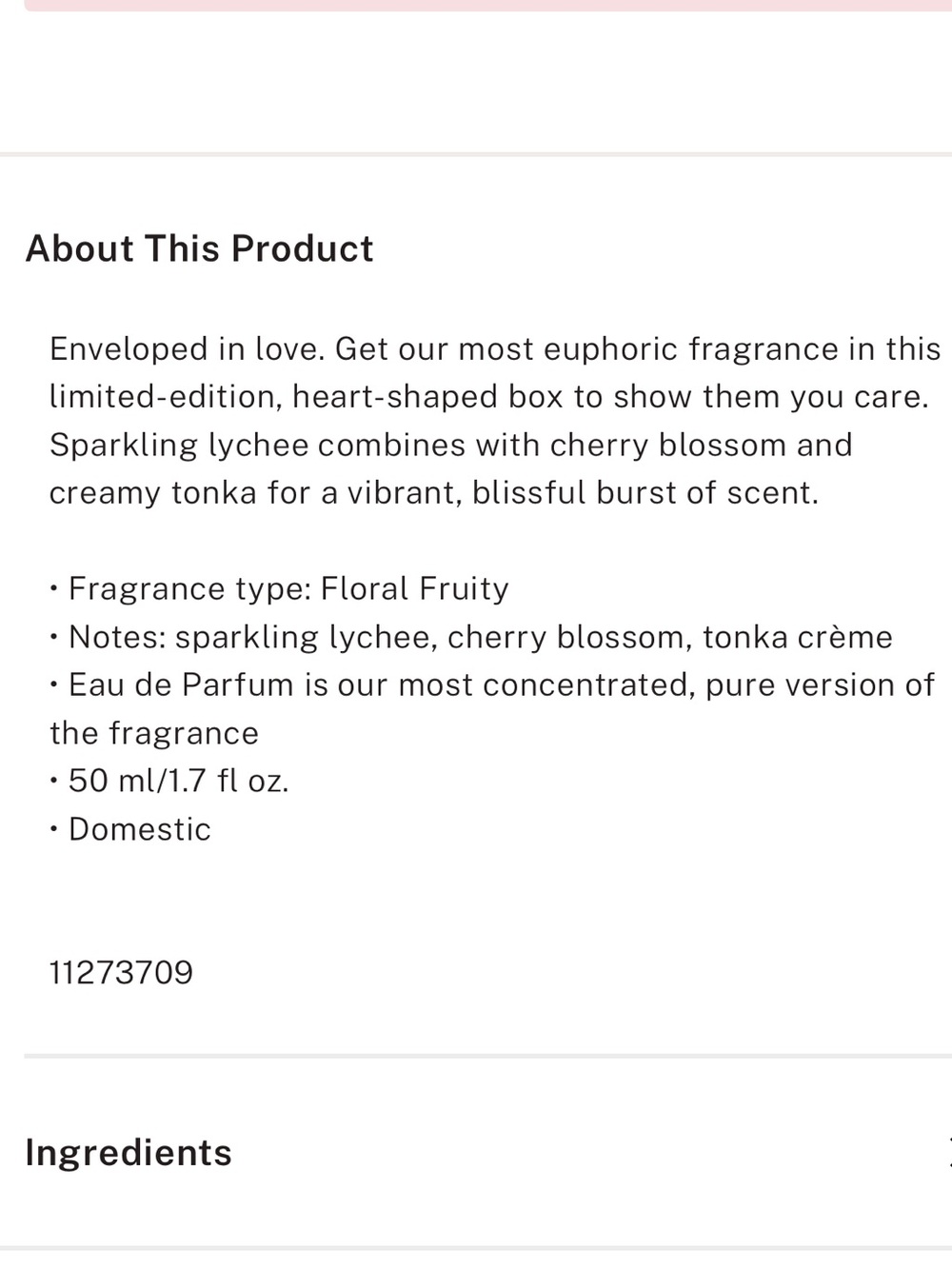 (Inventory 58) Victoria's Secret Euphoric Pink Fragrance and travel spray - Picture 8 of 8